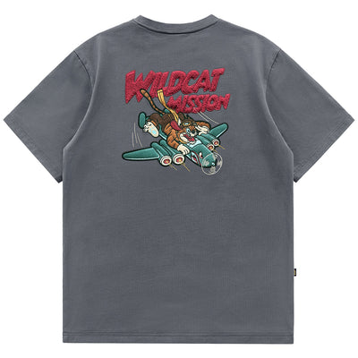 Relaxed Embroidered Short Sleeve T Shirt For Men
