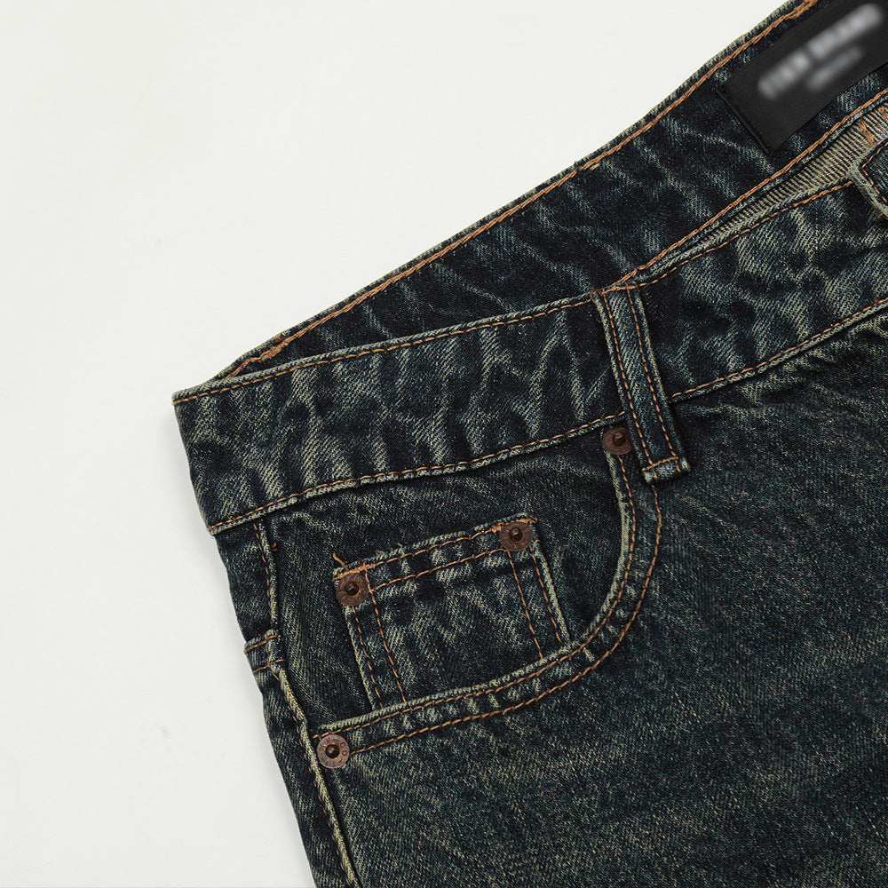Relaxed Loose Casual Wide Leg Mop Pants Men