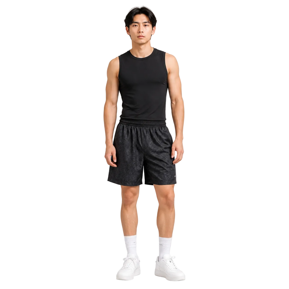 Traditional Men's Tang Suit Shorts Drawstring Elastic Tai Chi Shorts